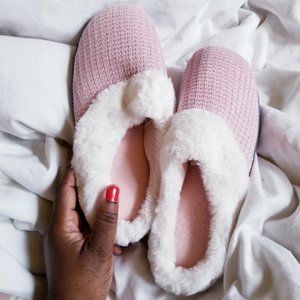 Pink Fluff Slippers